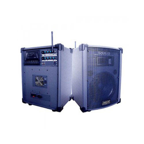 SECO PA-500 /행사용 강의용 이동식 앰프 /150W 스피커 일체형 /전기사용 /세코