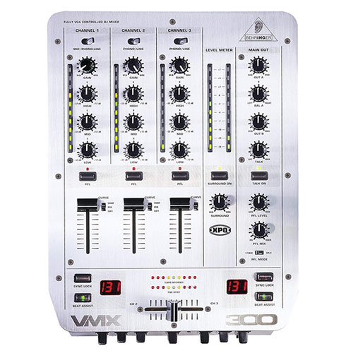 베링거  VMX300 /3채널 DJ 믹서 소형 믹서 /BEHRINGER