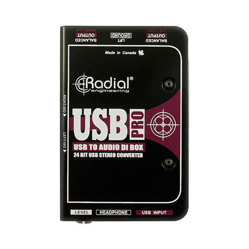 RADIAL  USB-PRO /USB PRO /스테레오 액티브 DI BOX /USB 랩탑 다이렉트 박스 /레디알