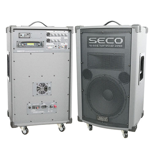 SECO DW-900DV /DW900DV /무선 1채널 900MHz 충전식 일체형 앰프 250W /CD, USB, SD CARD , DVD 플레이어 내장 /강의용 행사용 디지털 앰프 /세코