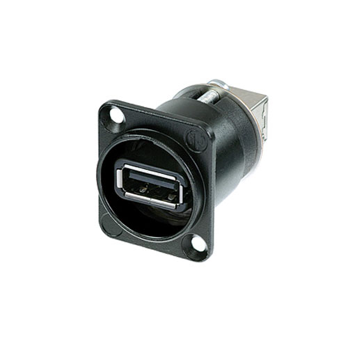 뉴트릭 NAUSB-W-B /USB 판넬형 삿시형 컨넥터 /USB 2.0 버전 /블랙 판넬형 /NEUTRIK