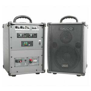 SECO DW-400US /DW400US /무선 1채널 900MHz 충전식 일체형 앰프 100W /USB, SD CARD 플레이어 내장 /강의용 행사용 디지털 앰프 /세코