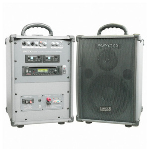 SECO DW-440TU /DW440TU /무선 2채널 900MHz 충전식 일체형 앰프 100W /CD, USB, SD CARD, Radio 플레이어 내장 /강의용 행사용 디지털 앰프 /세코