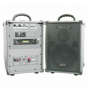 SECO DW-400TU /DW400TU /무선 1채널 900MHz 충전식 일체형 앰프 100W /CD, USB, SD CARD, Radio 플레이어 내장 /강의용 행사용 디지털 앰프 /세코