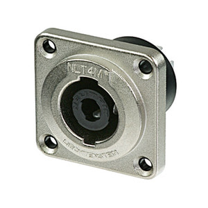 뉴트릭 NLT4MP /4핀 스피콘 커넥터 판넬용 샷시용 /메탈타입 스피콘 컨넥터 /NEUTRIK