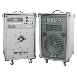 SECO DW-600DV /DW600DV /무선 1채널 900MHz 충전식 일체형 앰프 150W /CD, USB, SD CARD , DVD 플레이어 내장 /강의용 행사용 디지털 앰프 /세코