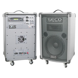 SECO DW-600TU /DW600TU /무선 1채널 900MHz 충전식 일체형 앰프 150W /CD, USB, SD CARD, Radio 플레이어 내장 /강의용 행사용 디지털 앰프 /세코