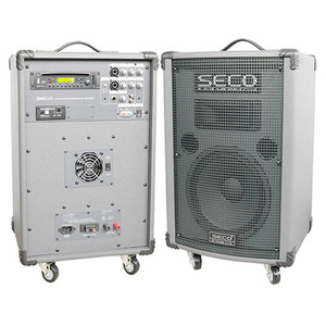 SECO DW-600CD /DW600CD /무선 1채널 900MHz 충전식 일체형 앰프 150W /CD, USB, SD CARD 플레이어 내장 /강의용 행사용 디지털 앰프 /세코