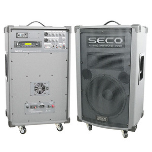 SECO DW-900CD /DW900CD /무선 1채널 900MHz 충전식 일체형 앰프 250W /CD, USB, SD CARD 플레이어 내장 /강의용 행사용 디지털 앰프 /세코