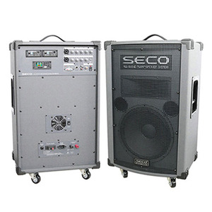 SECO DW-990US /DW990US /무선 2채널 900MHz 충전식 일체형 앰프 250W /USB, SD CARD 플레이어 내장 /강의용 행사용 디지털 앰프 /세코