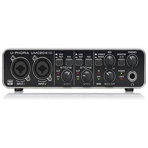 베링거 UMC-204HD /UMC204HD /마이크로폰&amp; 악기용 2x4 오디오,MIDI 인터페이스 /BEHRINGER