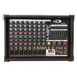 E&amp;W PX-700 /10채널 700W 파워드 믹서 /USB 플레이어 렉 장착 가능 /이더블유디